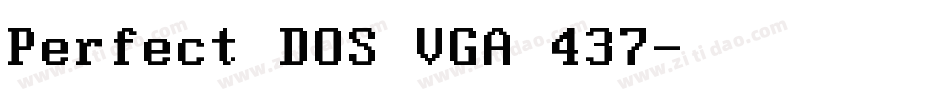 Perfect DOS VGA 437字体转换